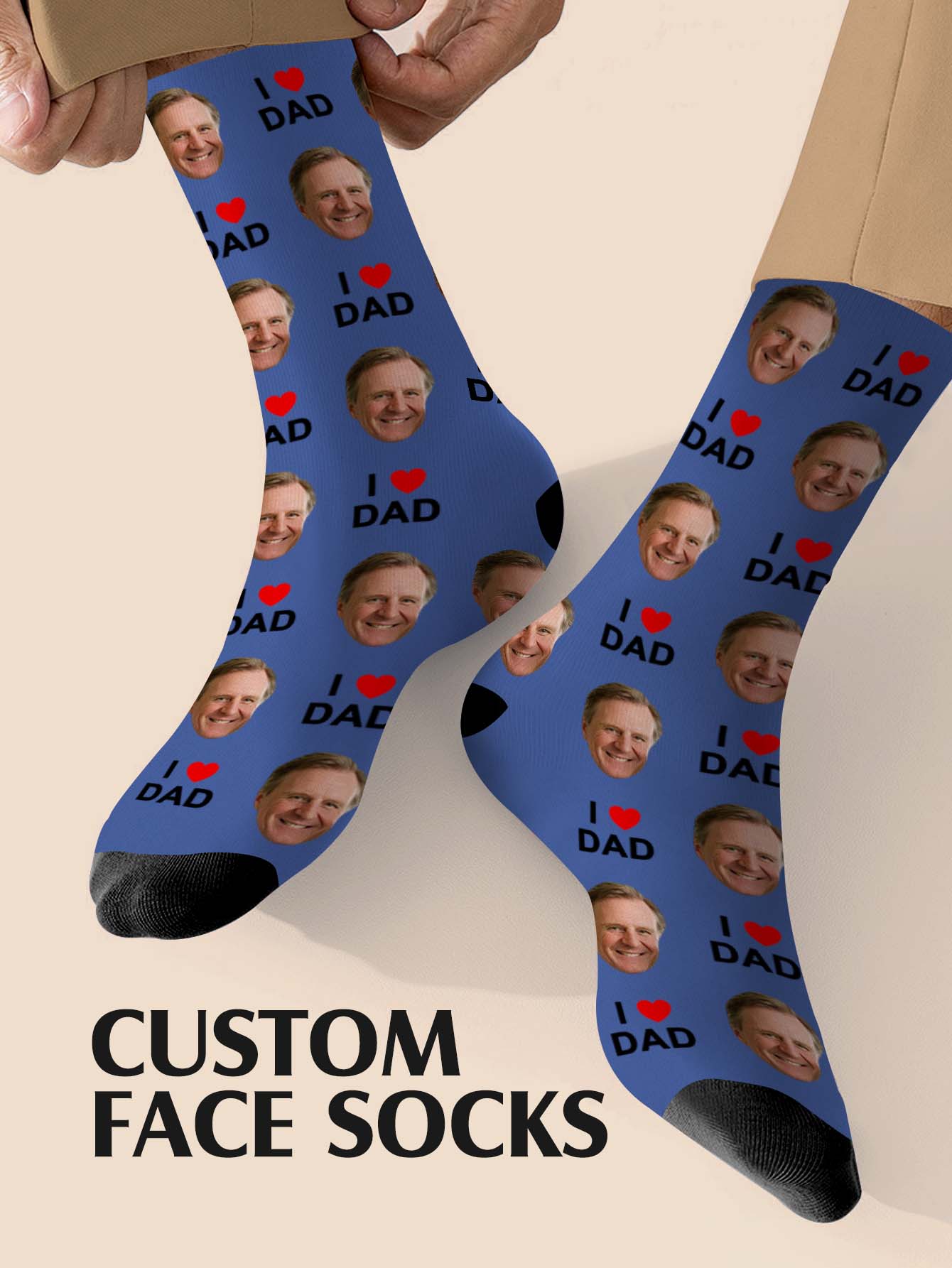 Photography Style - Custom Father Day Socks Custom Photo