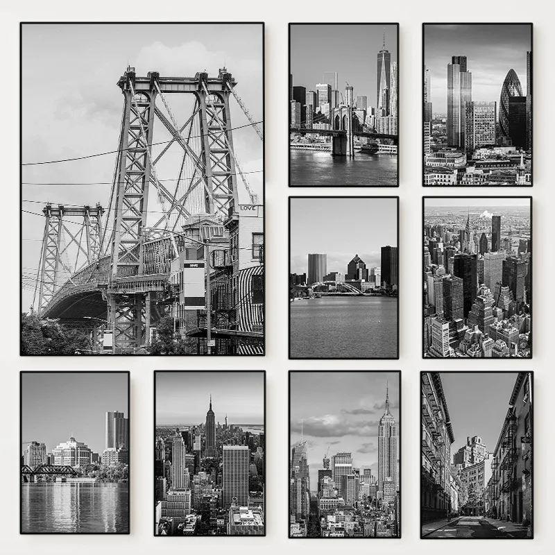 Photography Mapped - （2D Canvas painting） Black and White