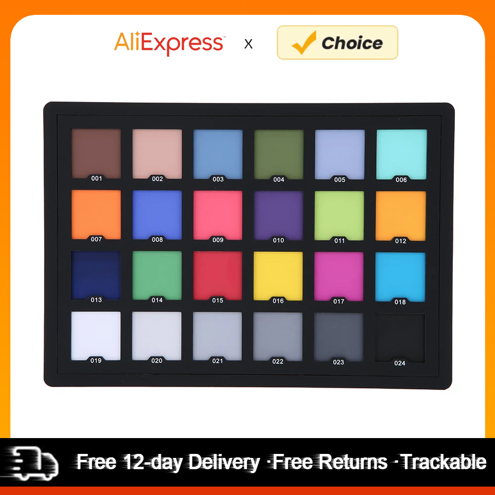 Color Checker Card - Professional 24 Color Card Test for