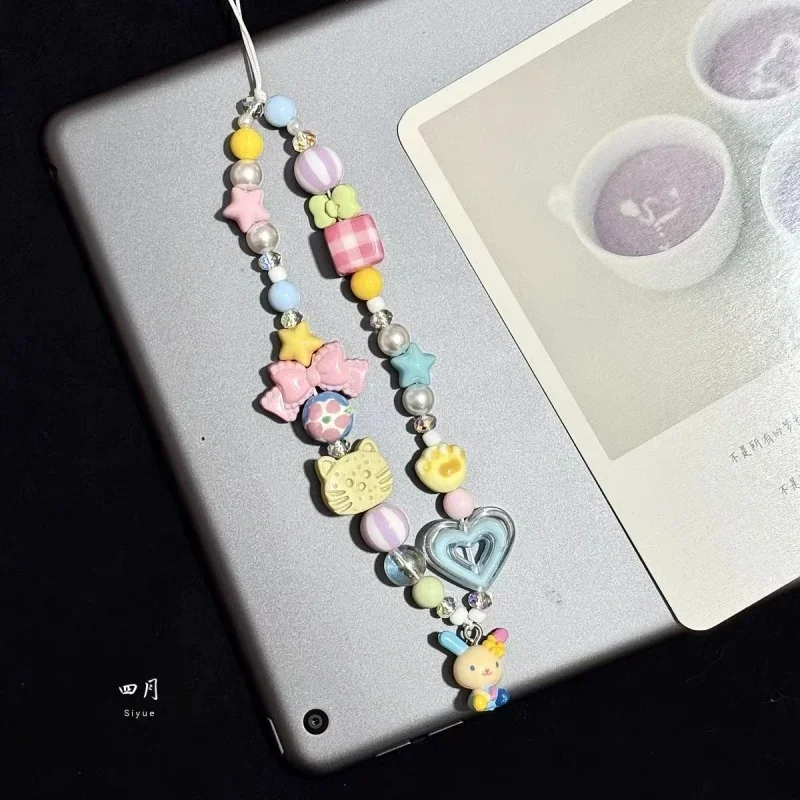 Photography Journalism - Cartoon Usahana Colorful Beading Phone Charm