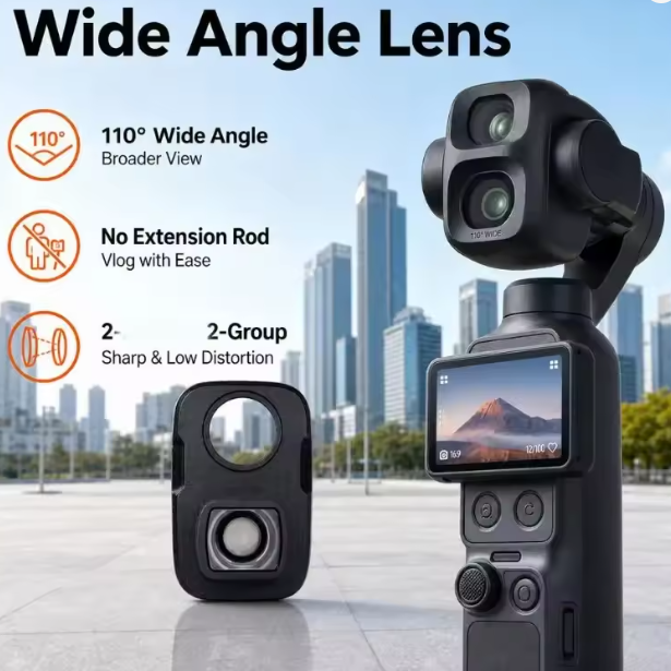 Photography Angles - For DJI Osmo Pocket 4P Magnifying