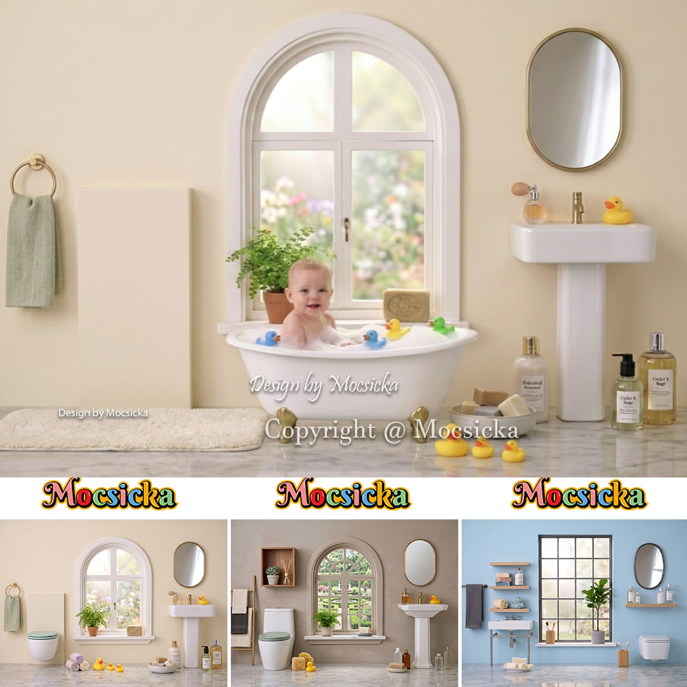 Photography Duck - Mocsicka Newborn Baby Bath Time Birthday