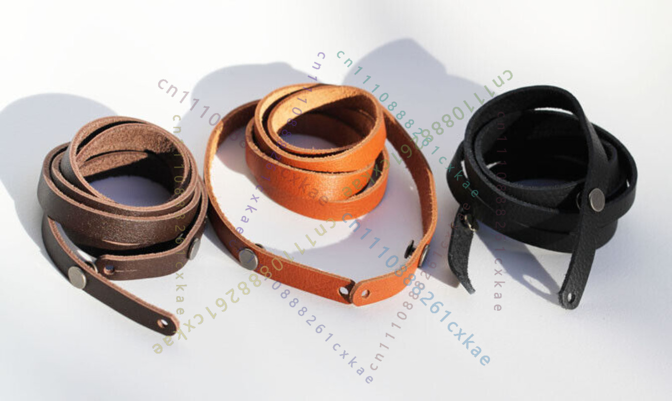 Camera Strap Leather - Vintage Color forRolleicord Style Leather Neck