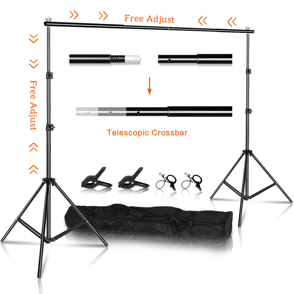 Backdrop Stand Kit - Photo Studio Background Photography Backdrop Stands