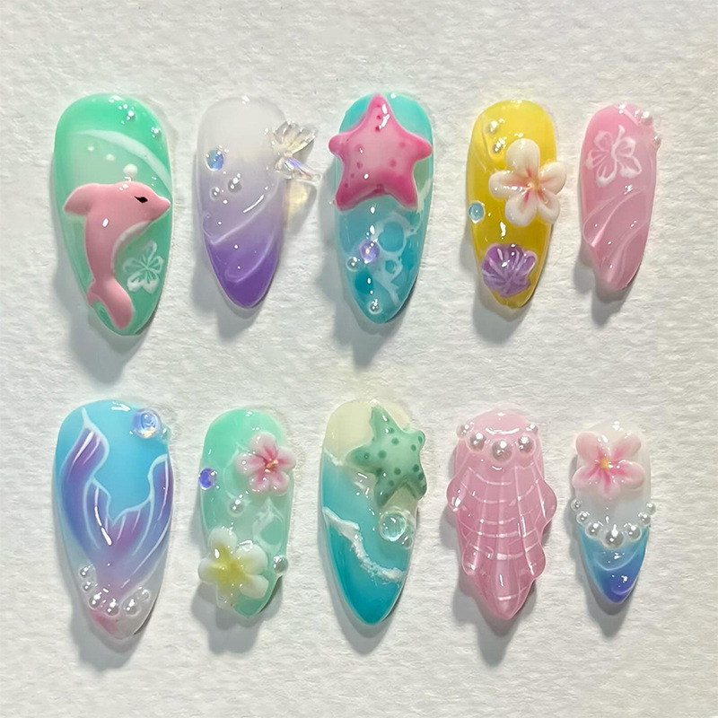 30pcs Summer Press on Nails 3D - огляд і ціна Photography Tips