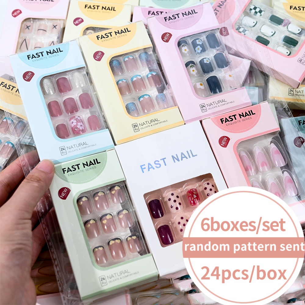 6Boxes/Set Short Square Fake N - огляд і ціна Photography Tips