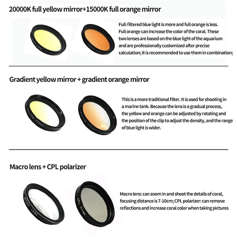 4X Aquarium Lens Fish Tank Pho - огляд і ціна Photography Yellow Filter