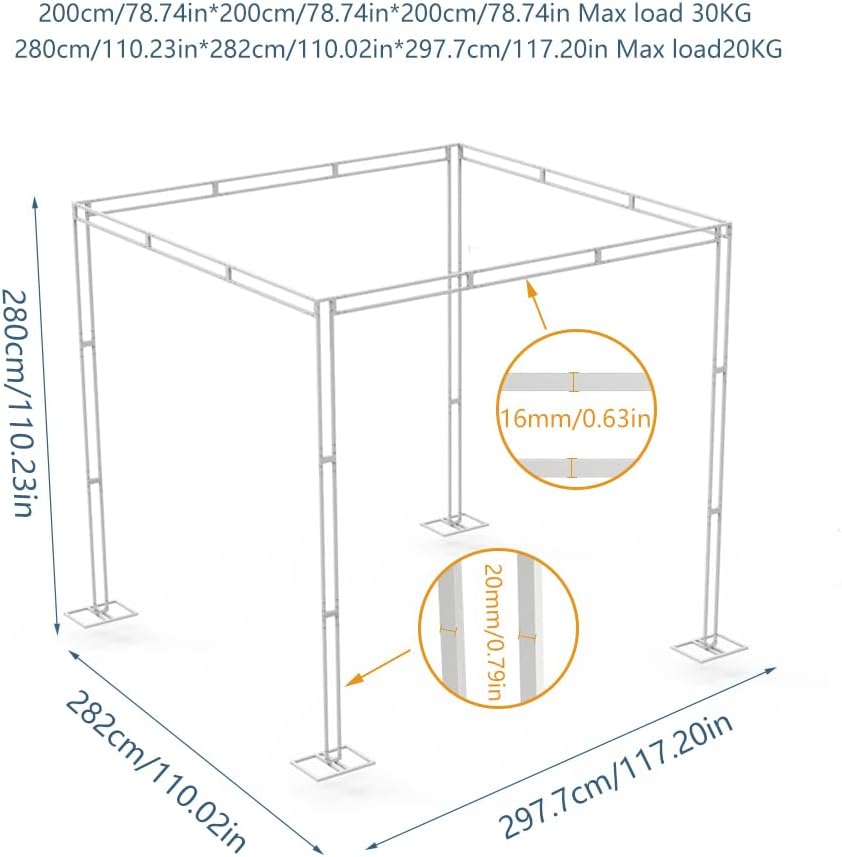 Heavy Wedding Backdrop Stand K - огляд і ціна Backdrop Stand Kit