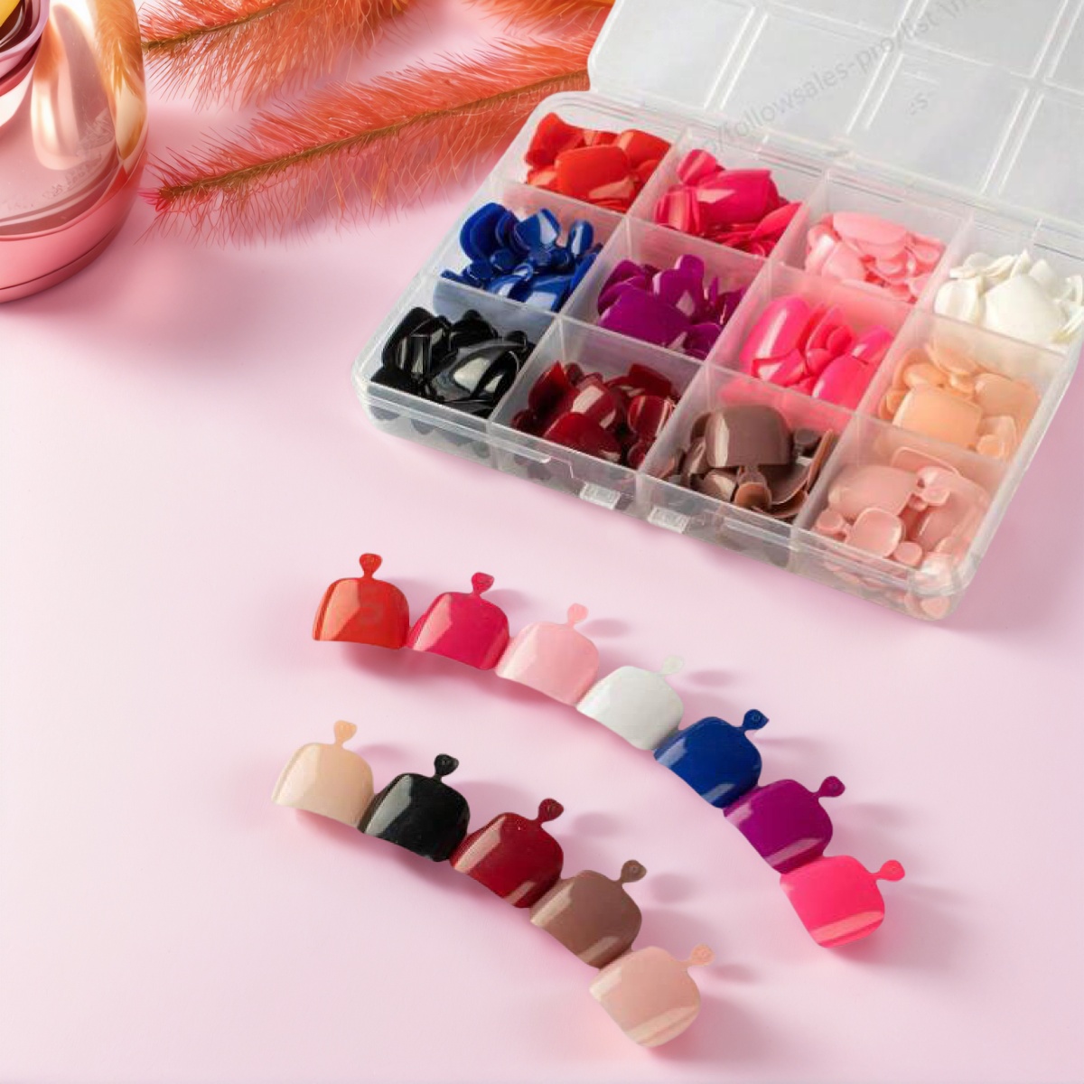 96/288Pcs Solid Color Press On - огляд і ціна Photography Tips