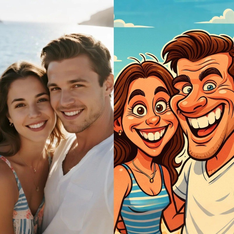 Custom Family Cartoon Poster F - огляд і ціна Photography Poster