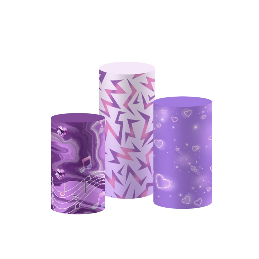 Purple Kpop Music Note Cylinde - огляд і ціна Backdrop Stand Kit