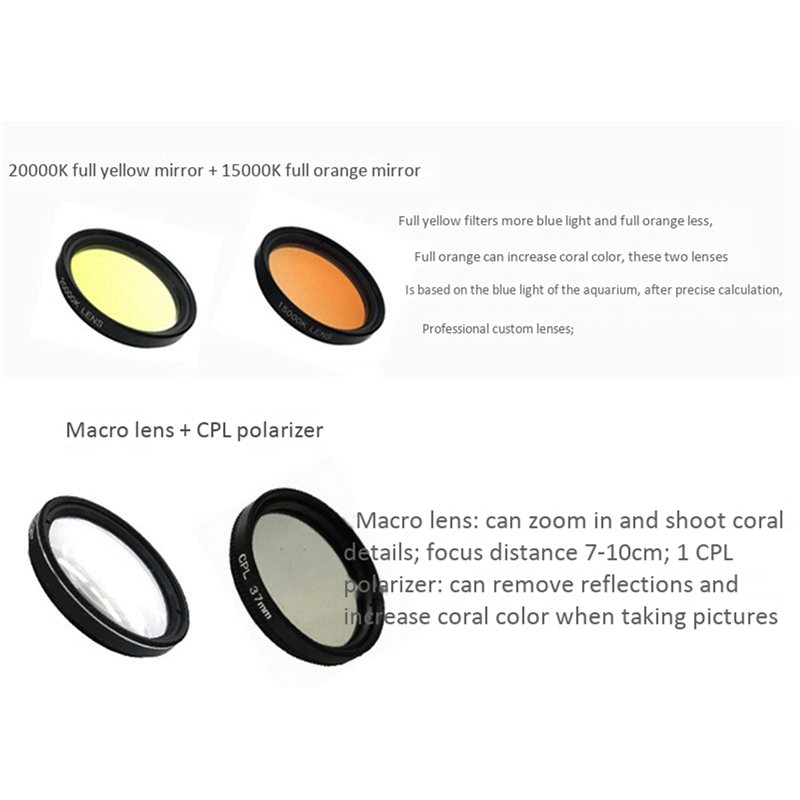 3X Aquarium Smartphone Camera  - огляд і ціна Photography Yellow Filter