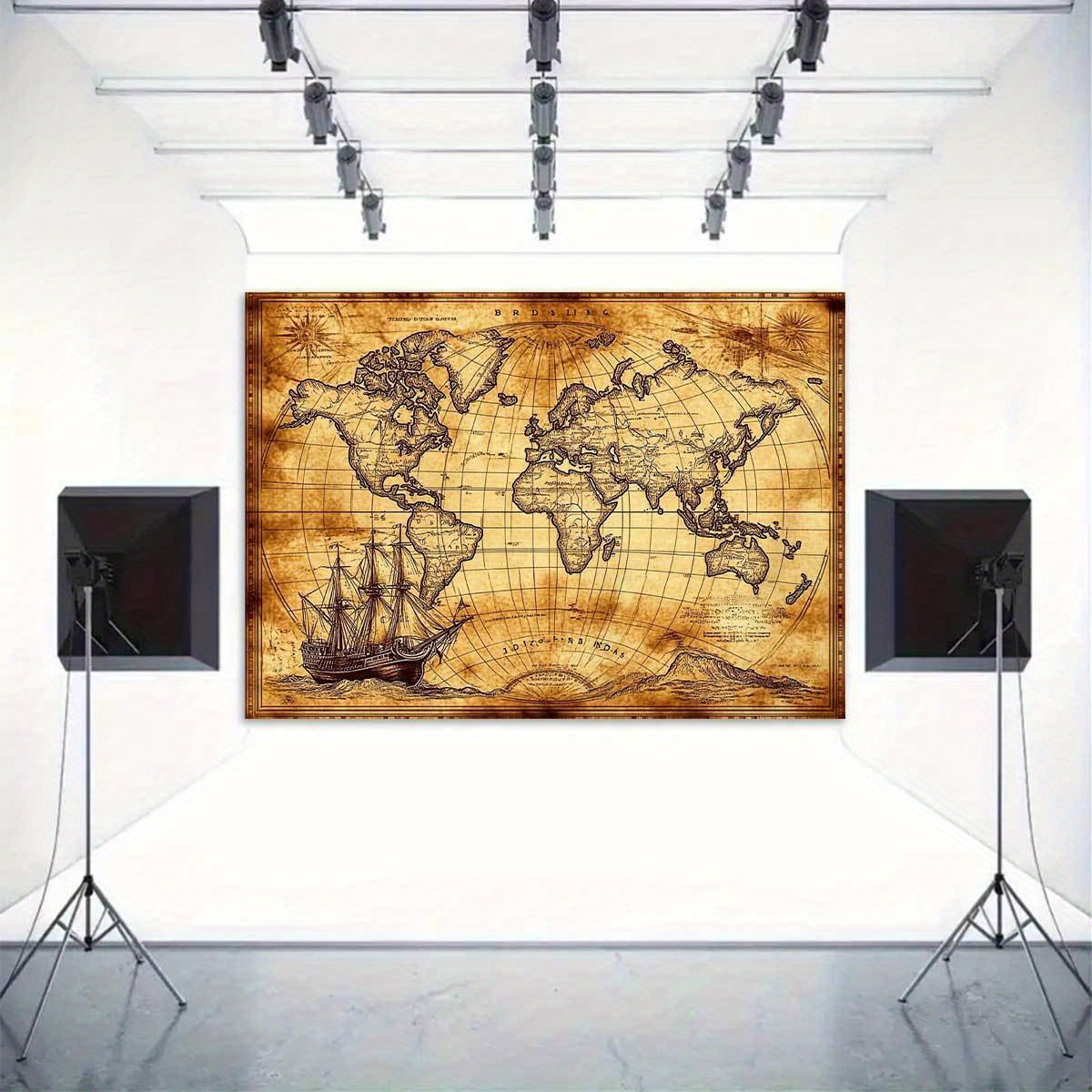 1 retro nautical map landscape - огляд і ціна Photography Mapped