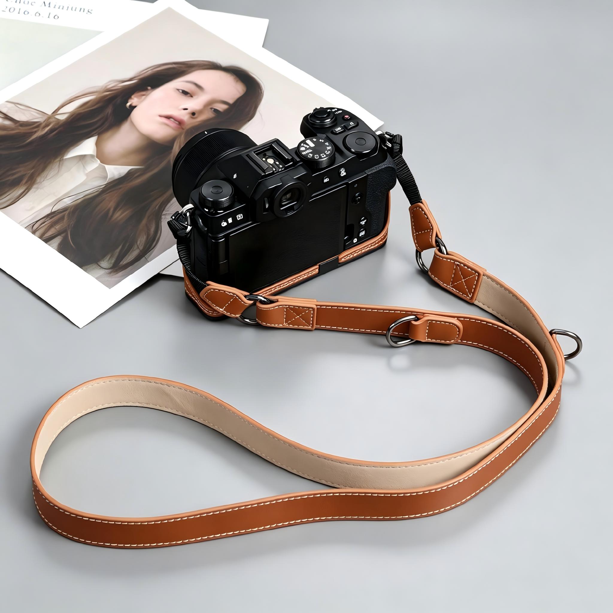 Retro Oily Wax Leather Camera  - огляд і ціна Camera Strap Leather