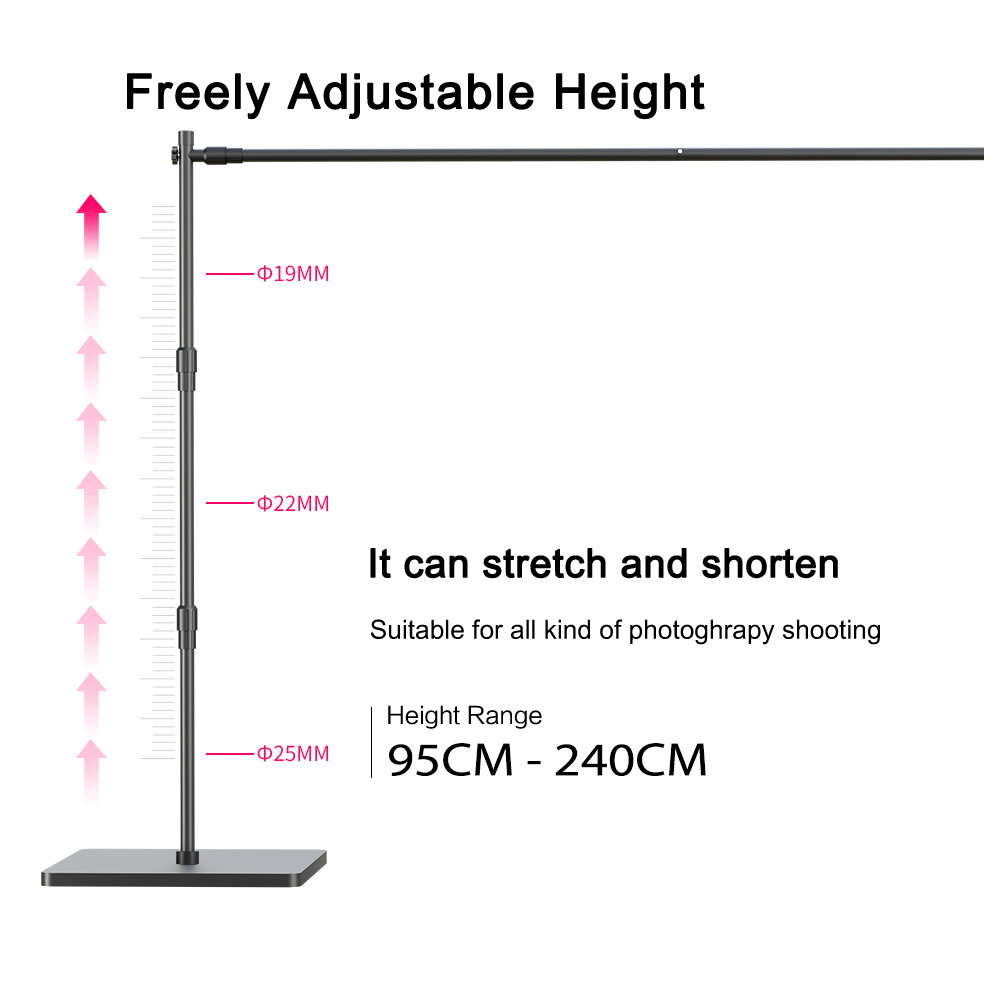 2.4X3M Heavy Duty Background B - огляд і ціна Backdrop Stand Kit