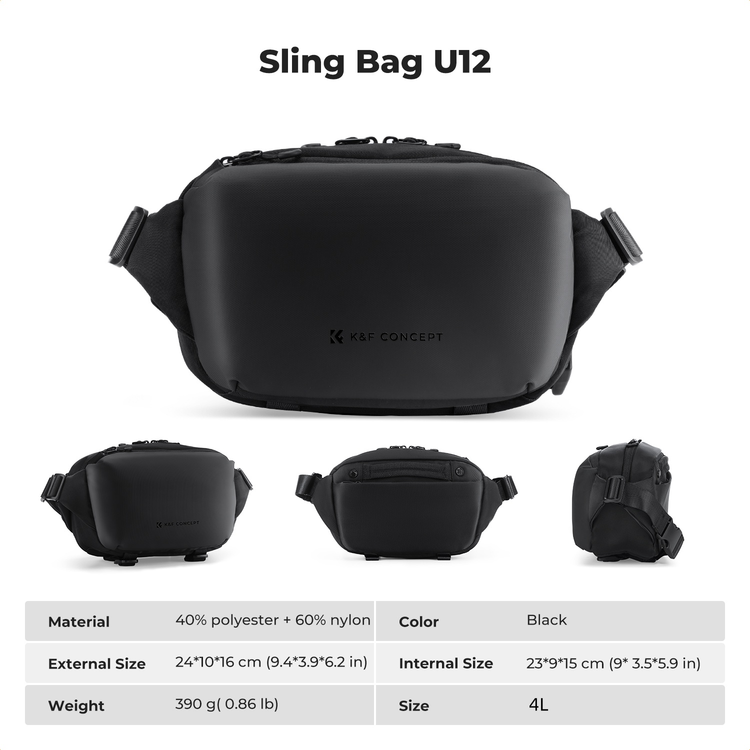 K&F CONCEPT 4L Camera Sling Ba - огляд і ціна Photography Journalism