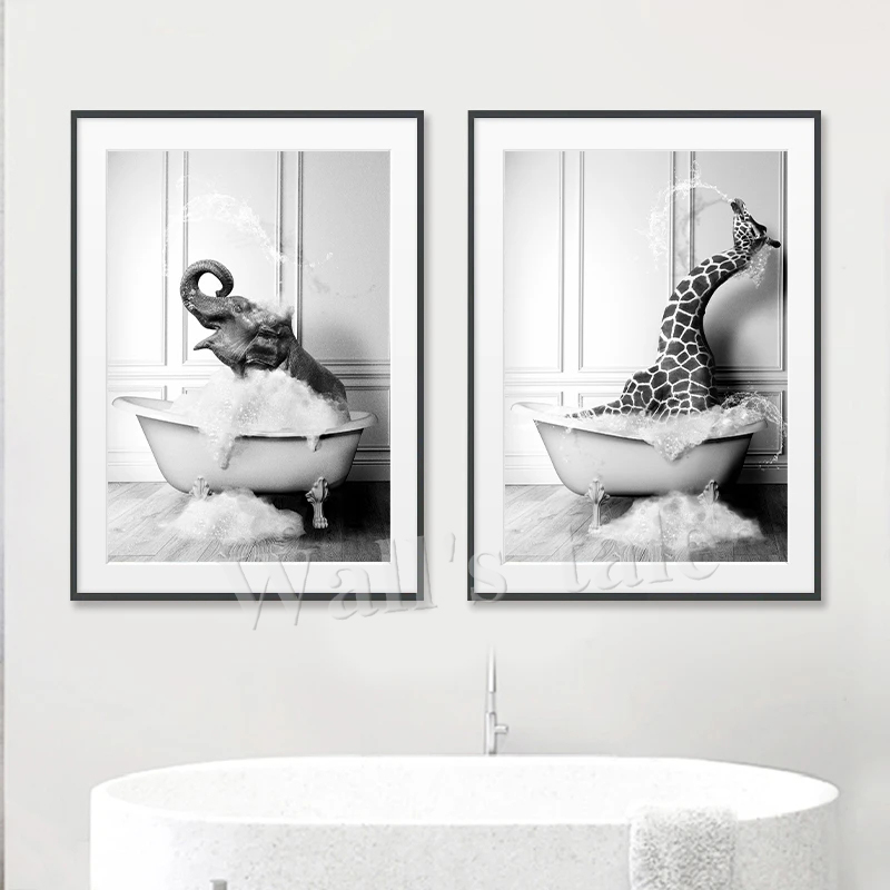 Black and White Animals Bathro - огляд і ціна Photography Duck