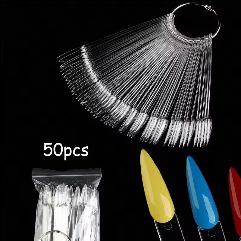 50 Pieces of Fake Nail Tips Ge - огляд і ціна Color Checker Card