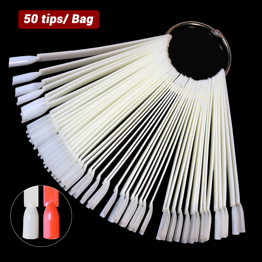 50Pcs False Nail Display Stick - огляд і ціна Color Checker Card