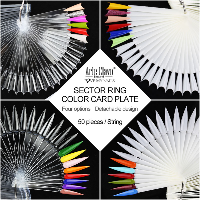 50Pcs False Nail Display Stick - огляд і ціна Color Checker Card