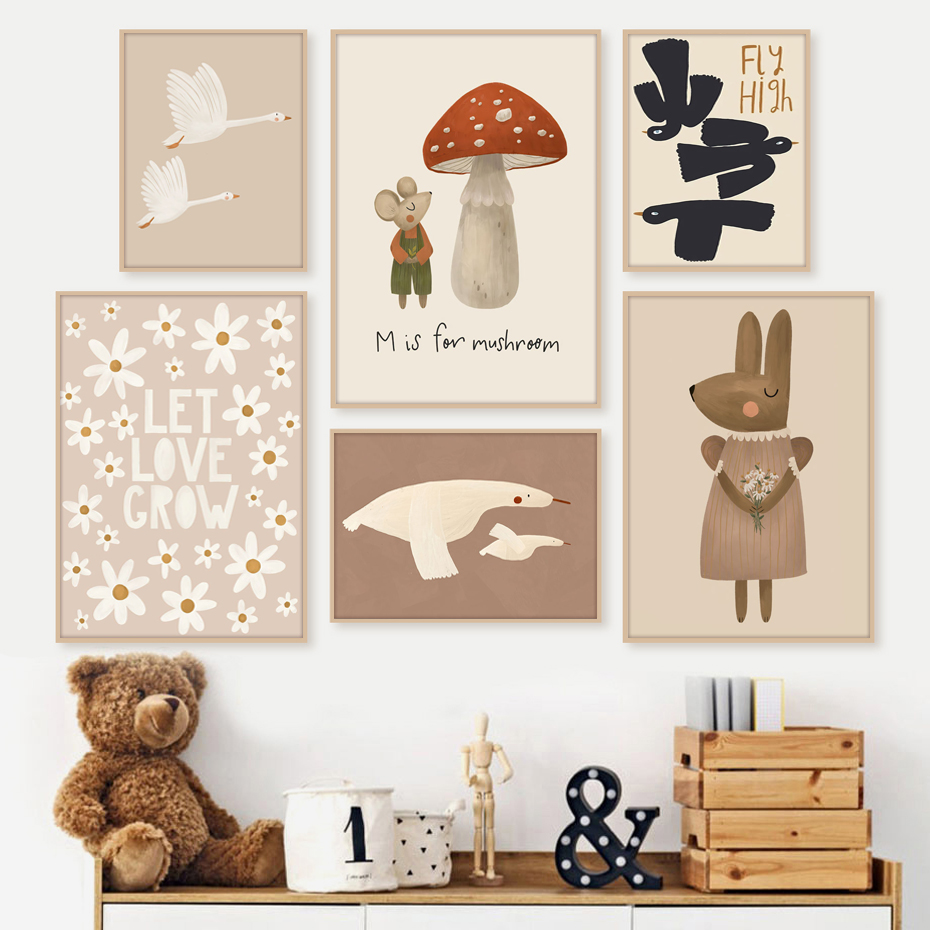 Boho Cartoon Rabbit Mouse Goos - огляд і ціна Photography Duck