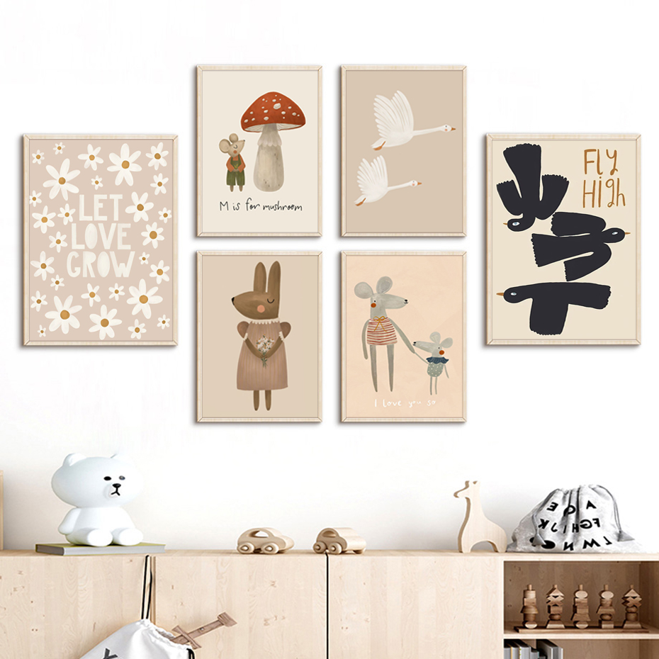 Boho Cartoon Rabbit Mouse Goos - огляд і ціна Photography Duck