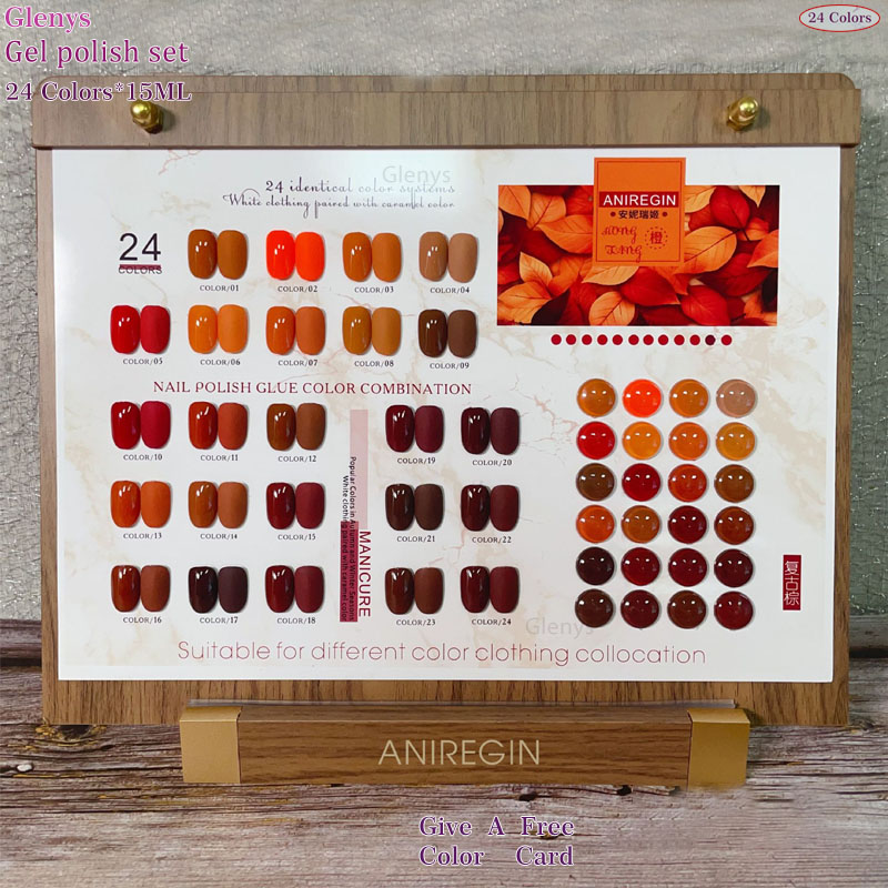 Vintage brown 24 color nail po - огляд і ціна Color Checker Card
