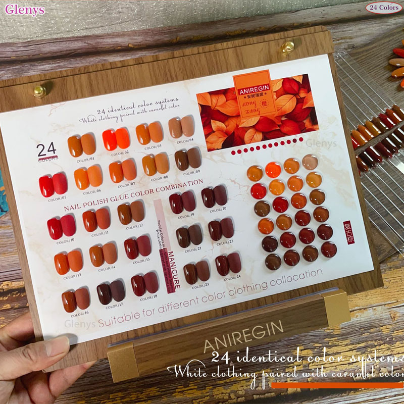 Vintage brown 24 color nail po - огляд і ціна Color Checker Card