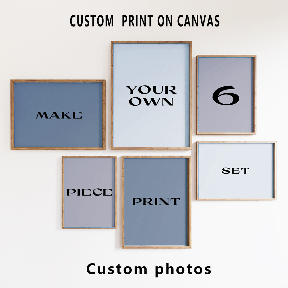 6pcs/set Custom Canvas Prints  - огляд і ціна Photography Poster